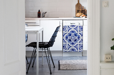 Imán decorativo para lavavajillas Baldosas azules