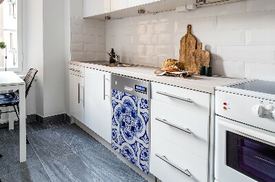 Imán decorativo para lavavajillas Baldosas azules