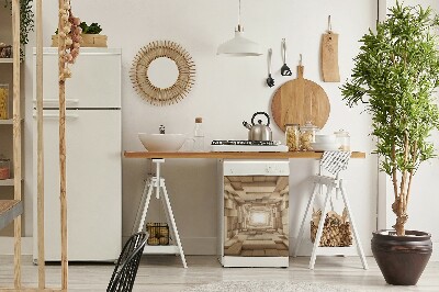 Imán decorativo para lavavajillas Abstracción de la madera