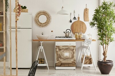 Imán decorativo para lavavajillas Abstracción de la madera