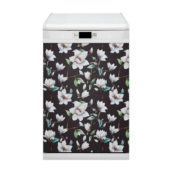 Funda magnética para lavavajillas Flores pintadas