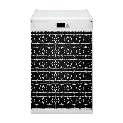 Funda magnética para lavavajillas Abstracción negra