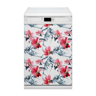 Funda magnética para lavavajillas Patrón de flores