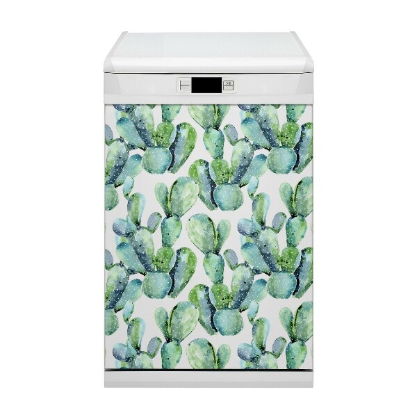 Funda magnética para lavavajillas Cactus verdes
