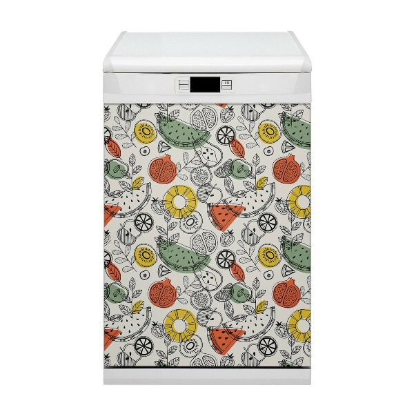Funda magnética para lavavajillas Contornos de fruta