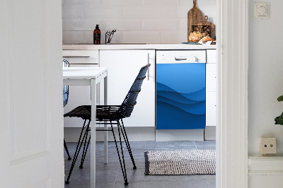 Imán decorativo para lavavajillas Cruce azul