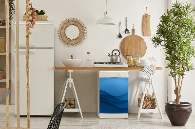 Imán decorativo para lavavajillas Cruce azul