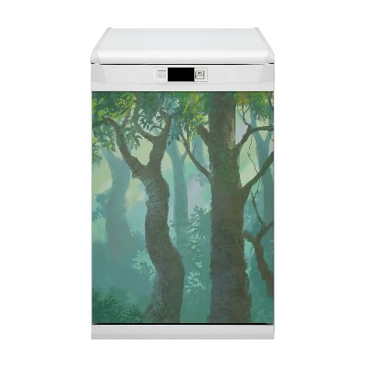 Imán decorativo para lavavajillas bosque oscuro