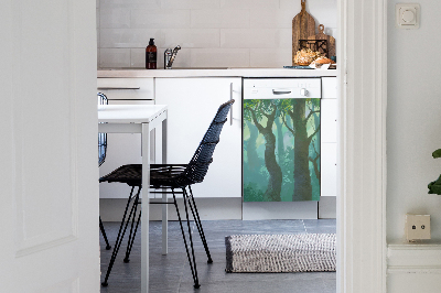Imán decorativo para lavavajillas bosque oscuro