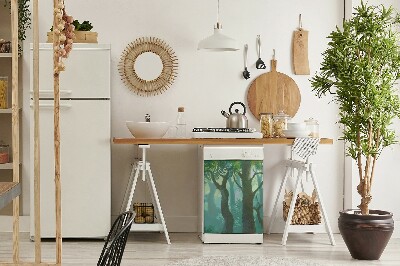 Imán decorativo para lavavajillas bosque oscuro
