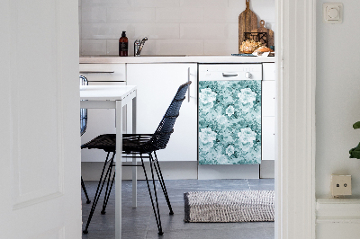 Imán decorativo para lavavajillas Flores azules