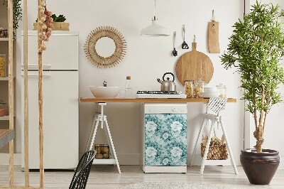 Imán decorativo para lavavajillas Flores azules