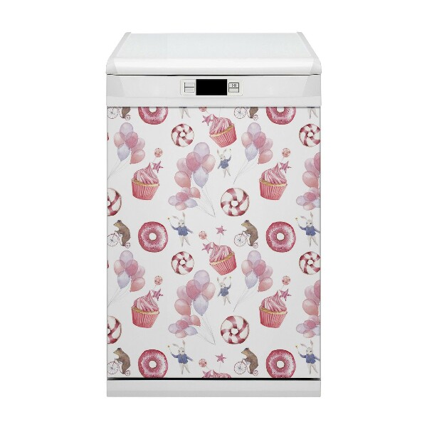 Funda magnética para lavavajillas Dulces y globos