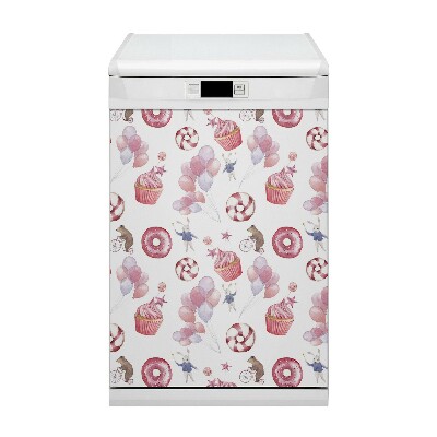 Funda magnética para lavavajillas Dulces y globos