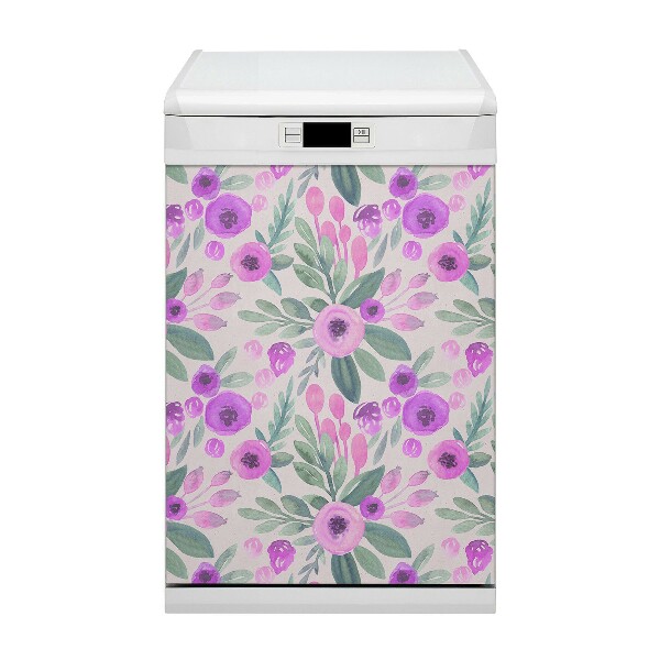 Imán decorativo para lavavajillas Patrón floral