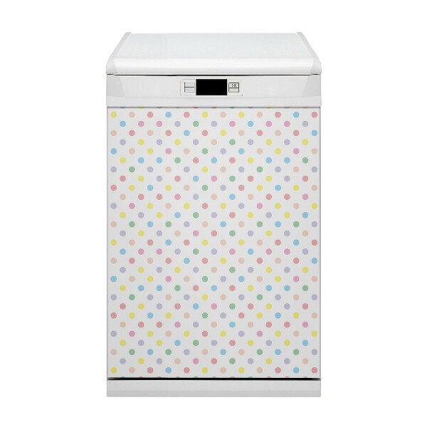 Imán decorativo para lavavajillas Puntos coloridos