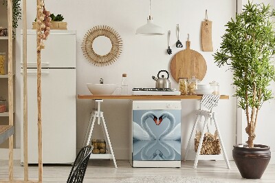 Imán decorativo para lavavajillas Cisnes