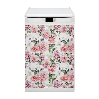 Funda magnética para lavavajillas Flores de arte