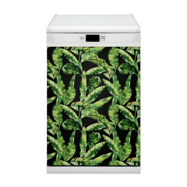 Funda magnética para lavavajillas Hoja tropical