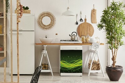 Imán decorativo para lavavajillas Rayas verdes