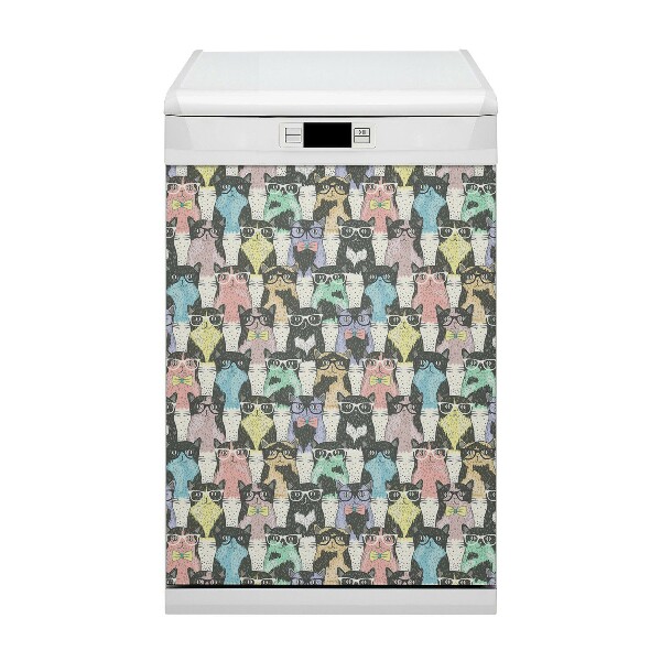 Imán decorativo para lavavajillas Gatos