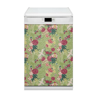 Funda magnética para lavavajillas flora y fauna