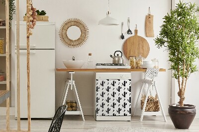 Imán decorativo para lavavajillas Cactus negros