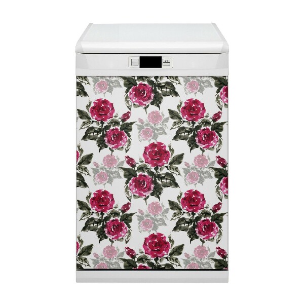 Imán decorativo para lavavajillas Rosas pintadas