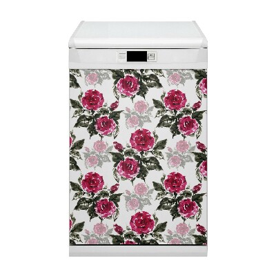 Imán decorativo para lavavajillas Rosas pintadas