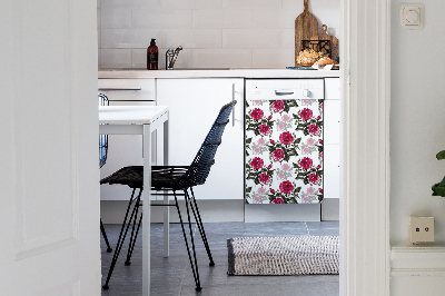 Imán decorativo para lavavajillas Rosas pintadas