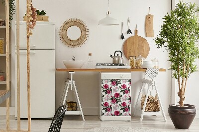 Imán decorativo para lavavajillas Rosas pintadas