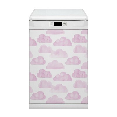 Funda magnética para lavavajillas Nubes rosas