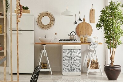 Imán decorativo para lavavajillas Pájaros grises