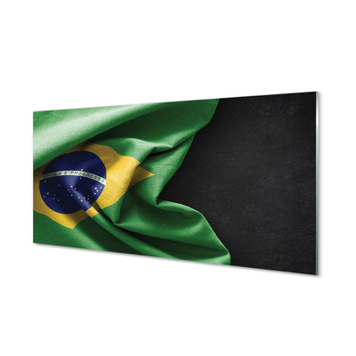 Cuadro de cristal acrílico Bandera de brasil