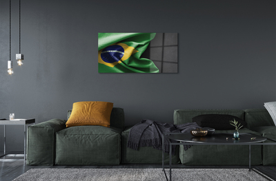 Cuadro de cristal acrílico Bandera de brasil