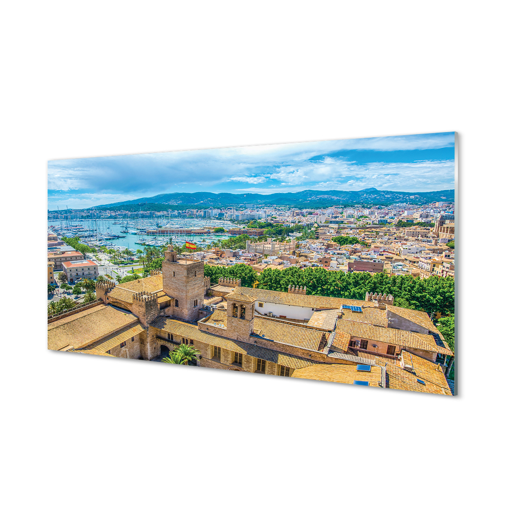 Cuadros acrílicos Ciudad de la costa de port españa