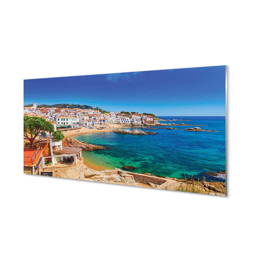 Cuadros acrílicos España costa de la ciudad de playa