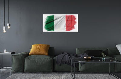 Cuadro de cristal acrílico Bandera de italia