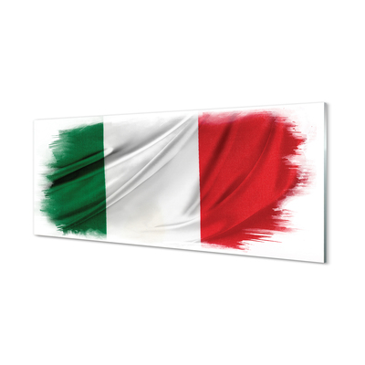 Cuadro de cristal acrílico Bandera de italia