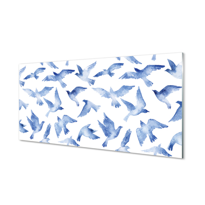 Cuadro de cristal acrílico Pájaros pintados