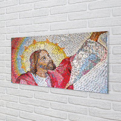 Cuadro de cristal acrílico Mosaico de jesús
