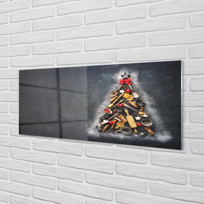 Cuadro de cristal acrílico Decoraciones de árboles de navidad