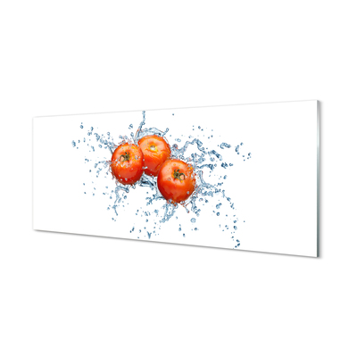 Cuadro de cristal acrílico Agua tomates