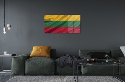 Cuadro de cristal acrílico Bandera de lituania