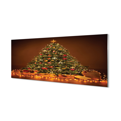 Cuadro de cristal acrílico Las luces de navidad regalos de la decoración