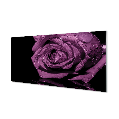 Cuadro de cristal acrílico Rosa purpura
