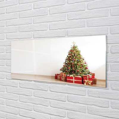 Cuadro de cristal acrílico Decoración del árbol de los regalos de navidad