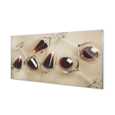 Cuadro de cristal acrílico Copas de vino