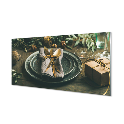 Cuadro de cristal acrílico Placa de las chucherías de la cuchillería regalos
