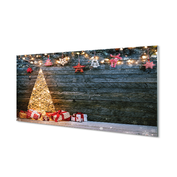 Cuadro de cristal acrílico Regalos de navidad decoración del árbol de tableros